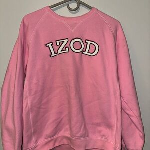 Izod Pink Crew Neck Sweater with Logo